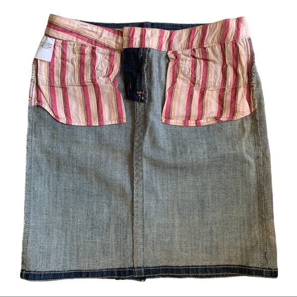 VTG Smart Set Juniors Classic Dark Blue Denim Jean Skirt Size 5 - Picture 3 of 5